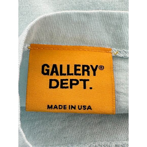 Gallery Dept Light Blue & Navy Art Dept T-Shirt - Picture 4 of 5